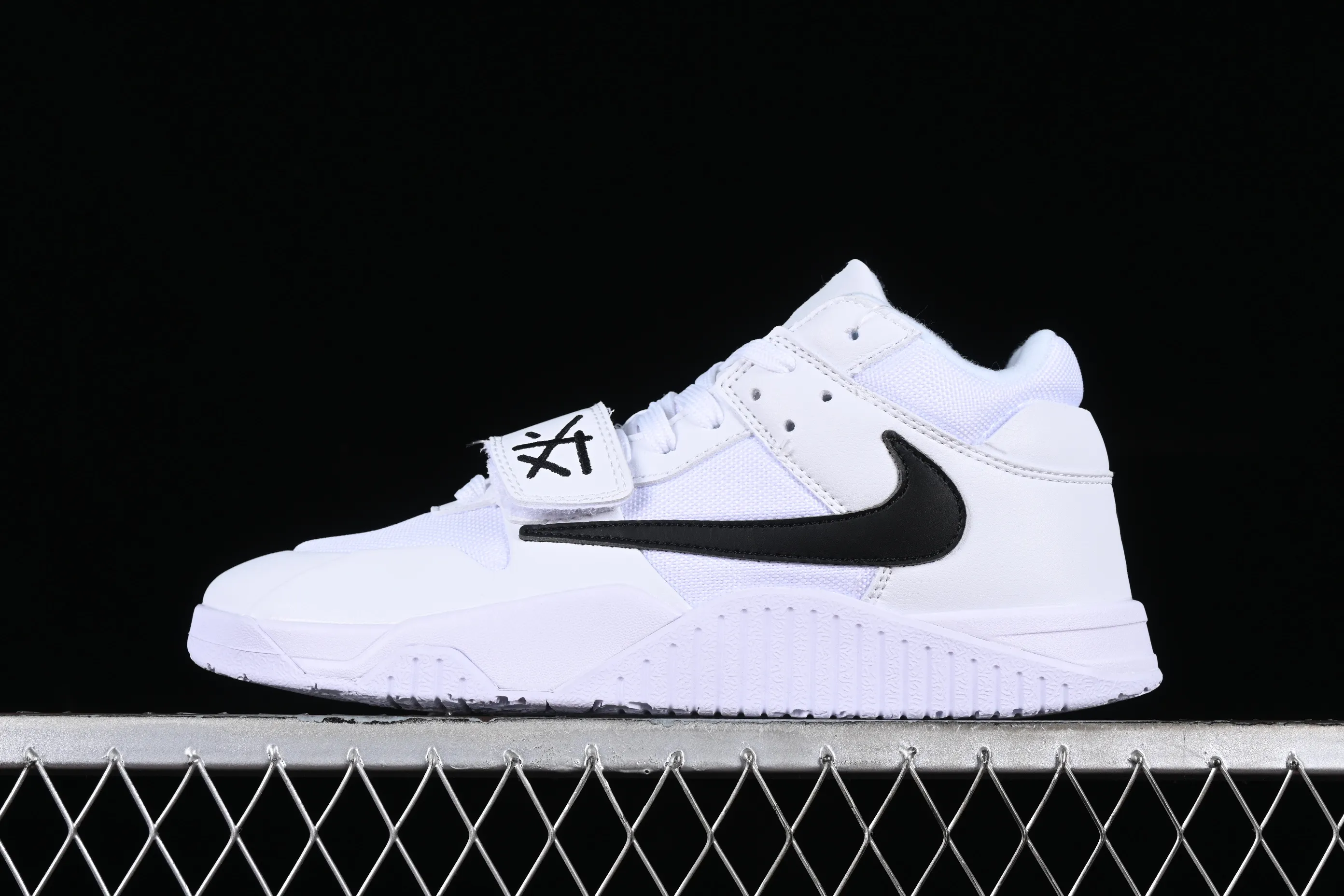 All Categories Air Jordan Jordan Series Basketball Shoes Air Jordan 1 Low Travis Scott x Jordan Cut The Check AJ1 Joe 1 Hook Velcro Fashion Basketball Shoes FZ8117-492